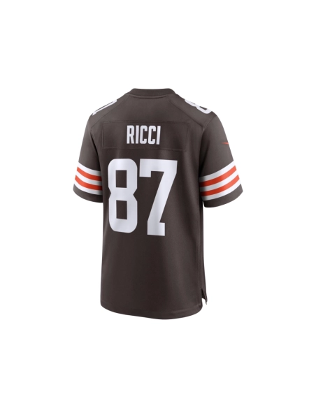 Mens Cleveland Browns Giovanni Ricci Brown Game Jersey