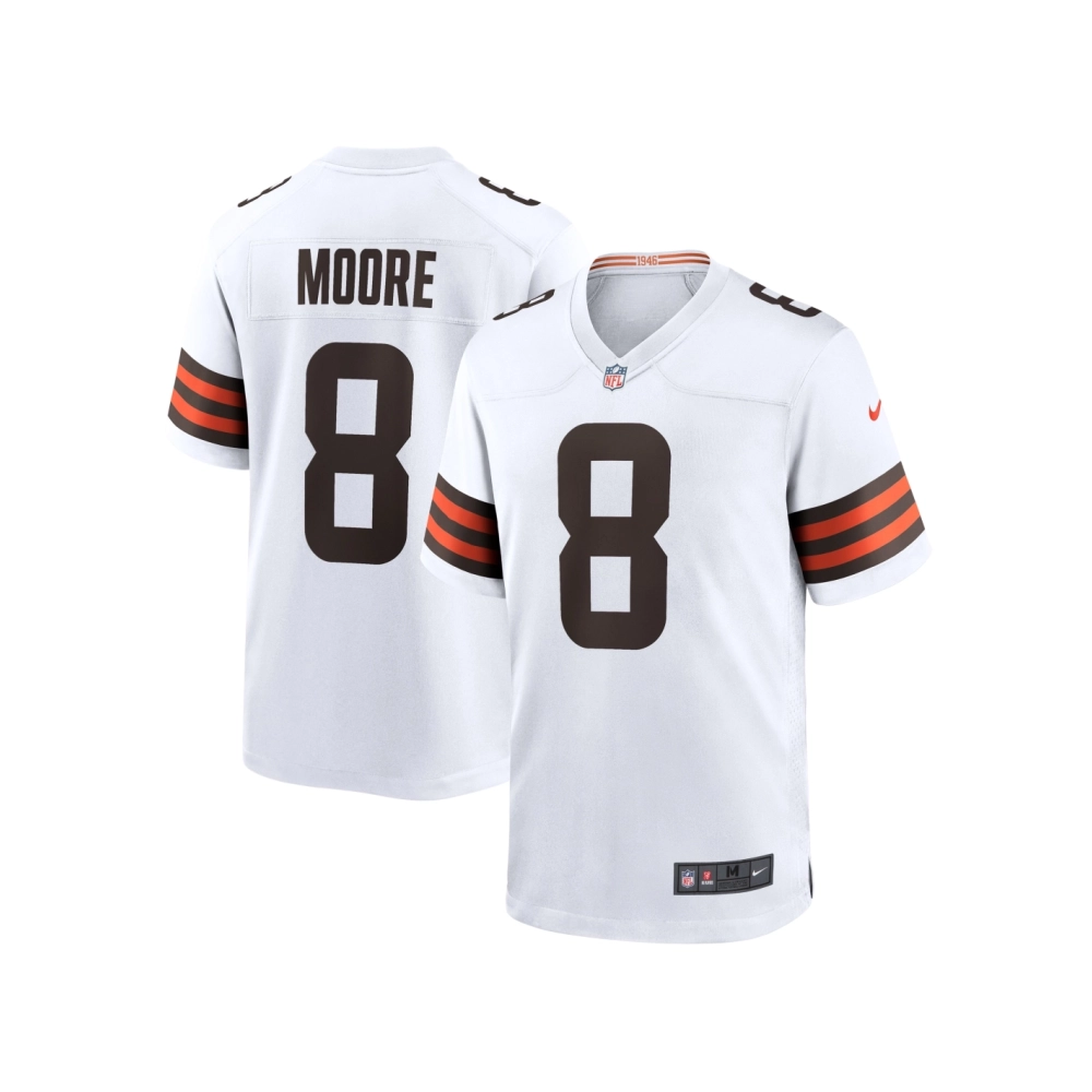 Mens Cleveland Browns Elijah Moore White Team Game Jersey