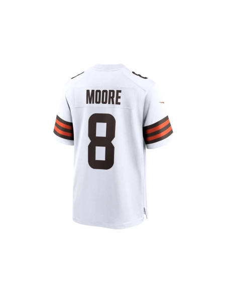 Mens Cleveland Browns Elijah Moore White Team Game Jersey