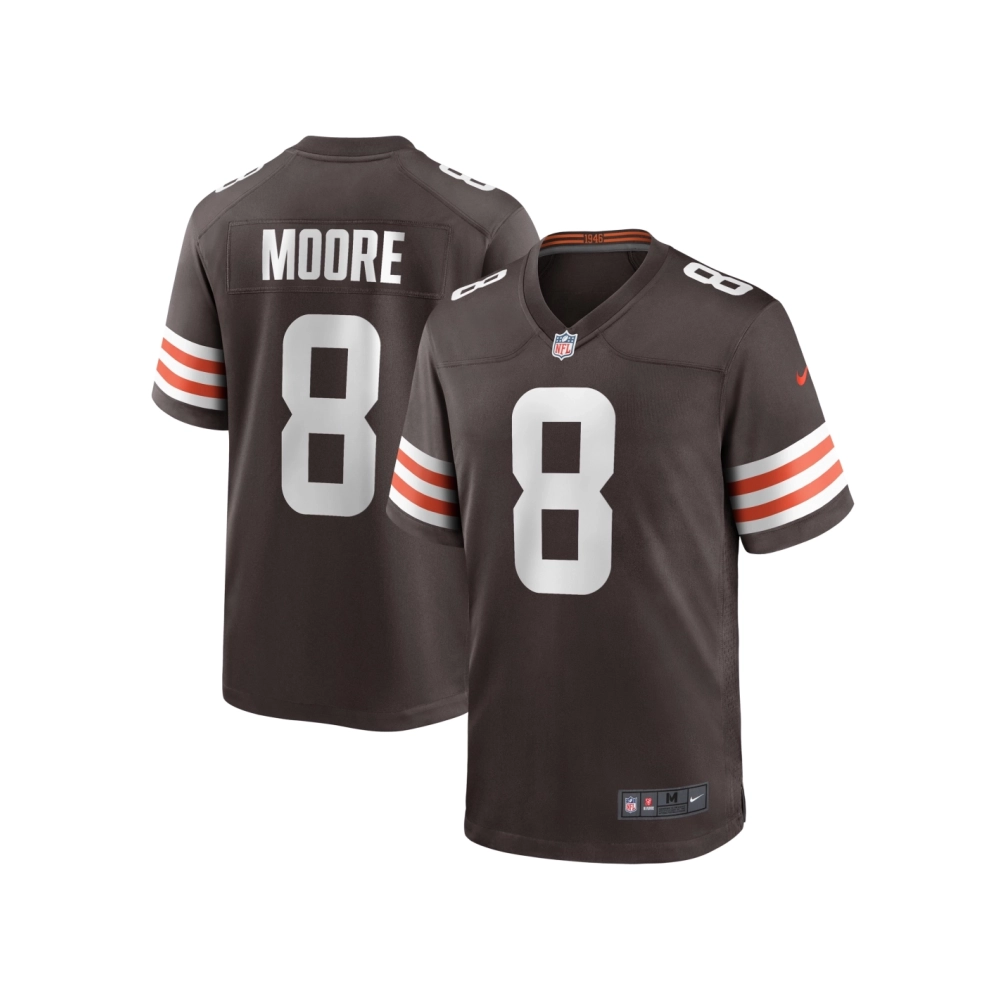 Mens Cleveland Browns Elijah Moore Brown Game Jersey