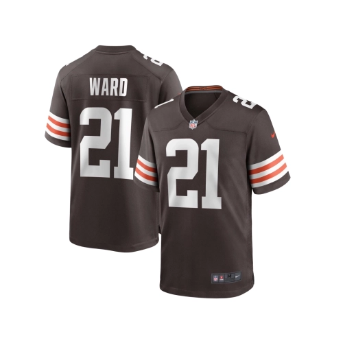 Mens Cleveland Browns Denzel Ward Brown Player Game Jersey
