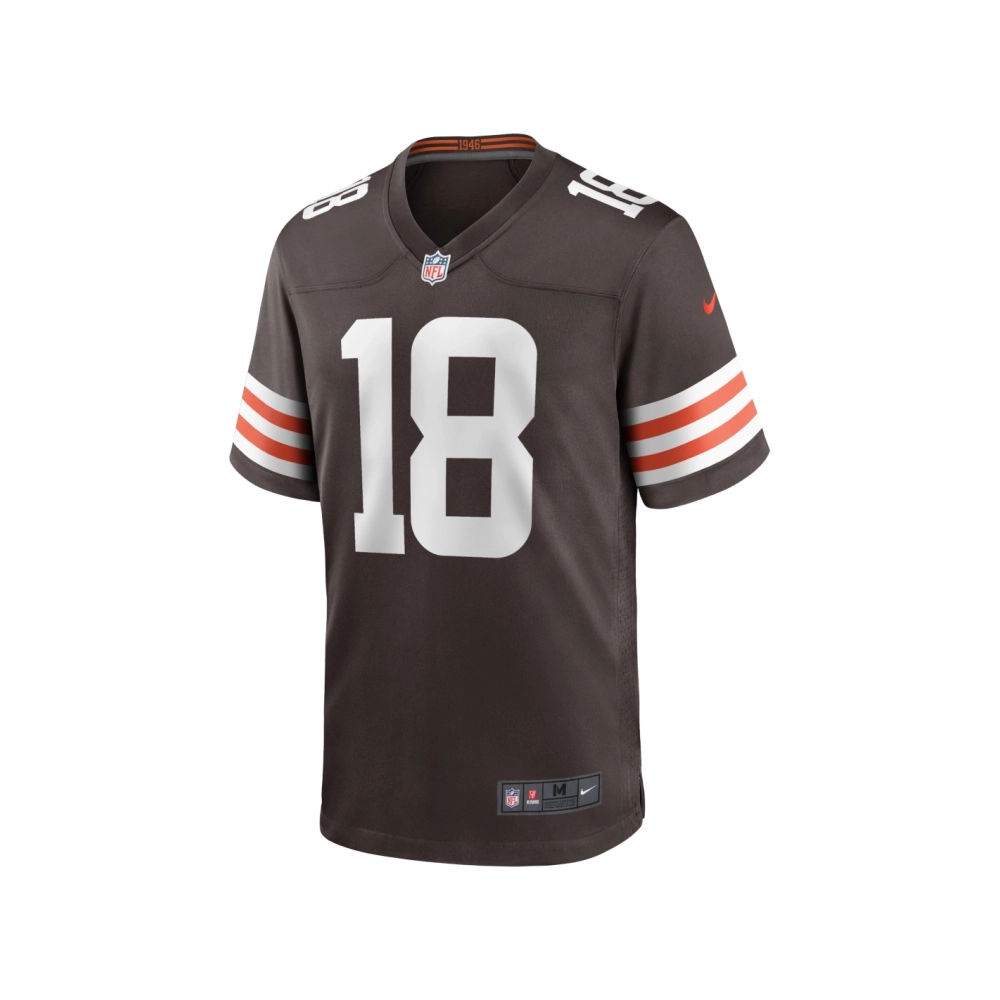 Mens Cleveland Browns David Bell Brown Game Jersey