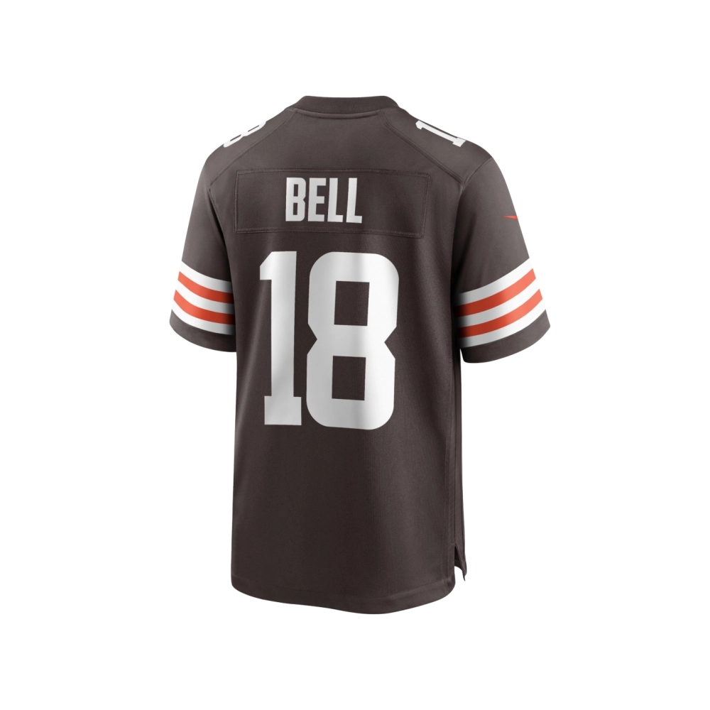 Mens Cleveland Browns David Bell Brown Game Jersey