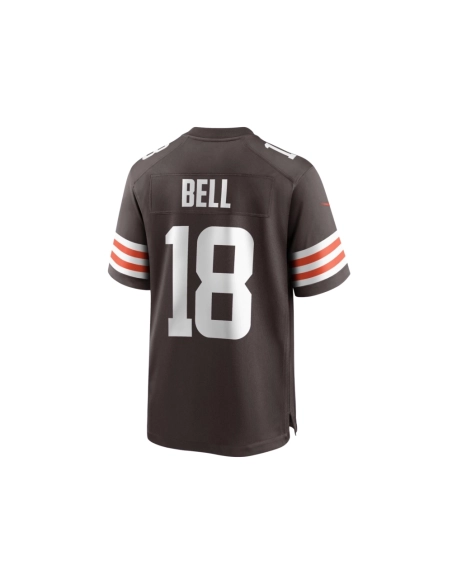 Mens Cleveland Browns David Bell Brown Game Jersey
