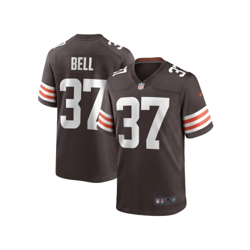 Mens Cleveland Browns DAnthony Bell Brown Game Player Jersey