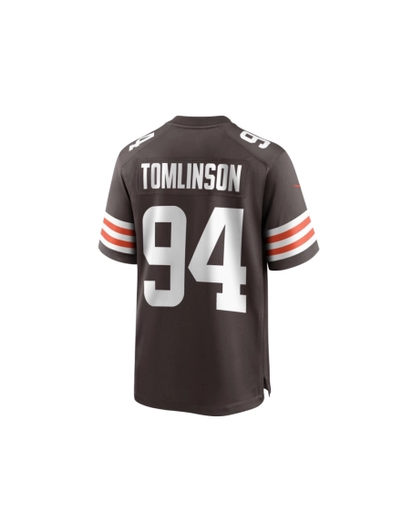 Mens Cleveland Browns Dalvin Tomlinson Brown Game Player Jersey