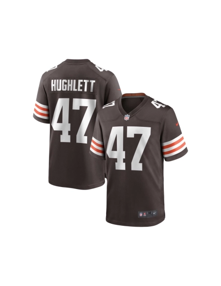 Mens Cleveland Browns Charley Hughlett Brown Game Jersey