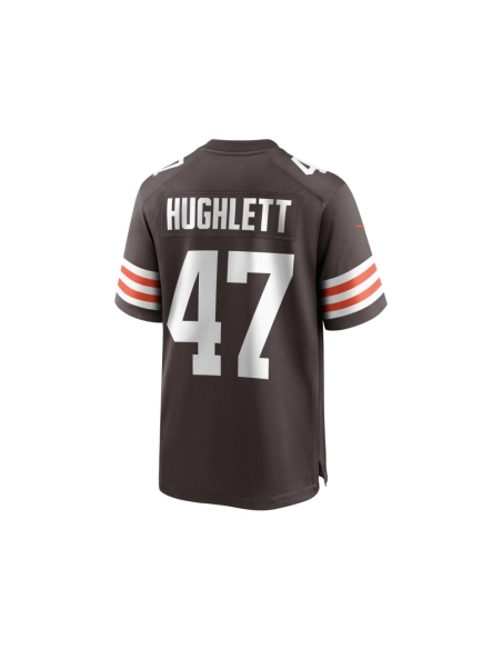 Mens Cleveland Browns Charley Hughlett Brown Game Jersey