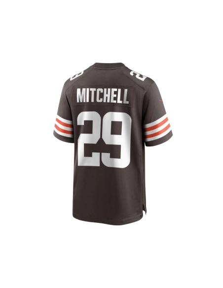 Mens Cleveland Browns Cameron Mitchell Brown Team Game Jersey