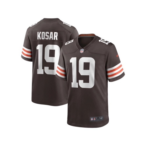 Mens Cleveland Browns Bernie Kosar Brown Game Retired Player Jersey