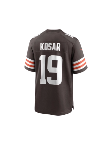 Mens Cleveland Browns Bernie Kosar Brown Game Retired Player Jersey