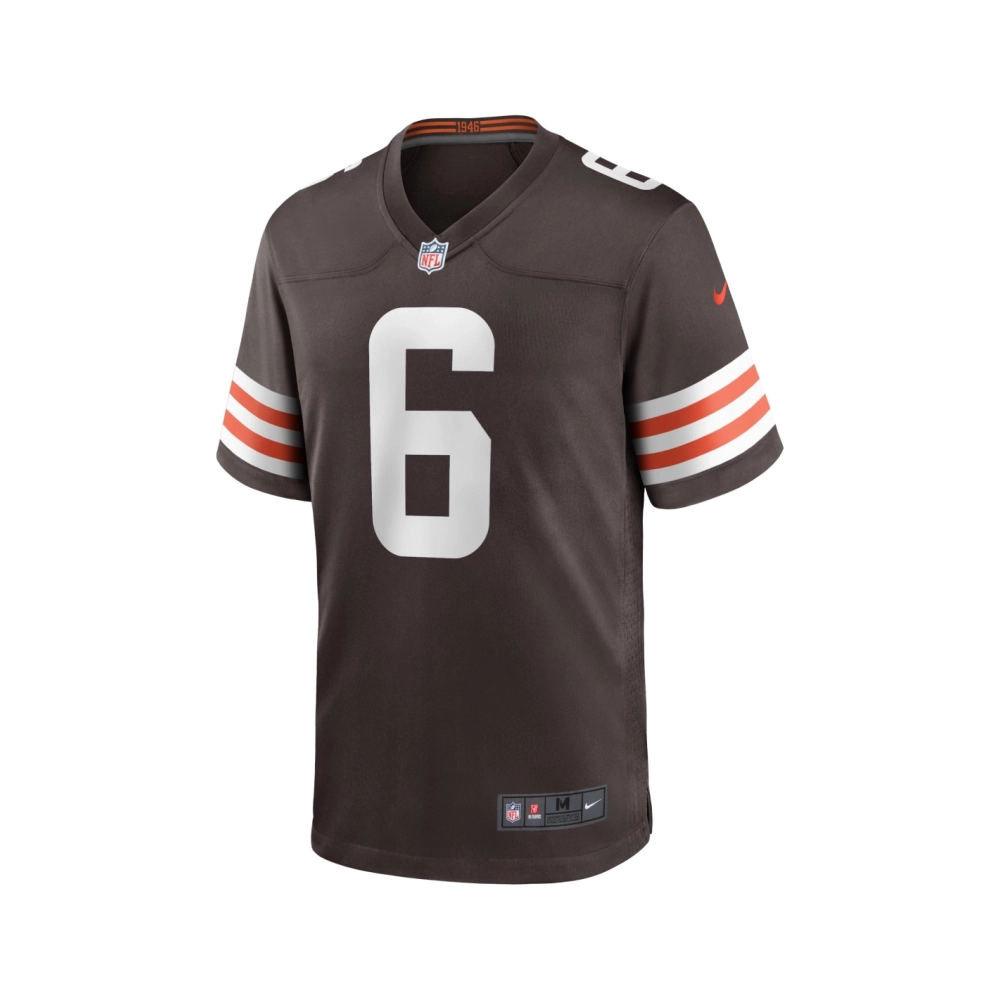 Mens Cleveland Browns Baker Mayfield Brown Game Player Jersey