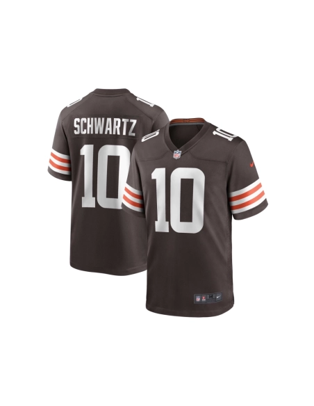 Mens Cleveland Browns Anthony Schwartz Brown Game Jersey