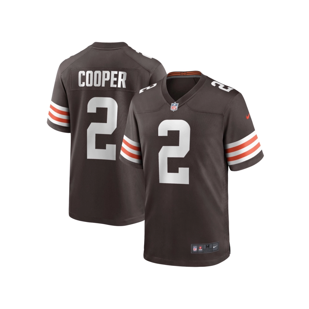 Mens Cleveland Browns Amari Cooper Brown Game Jersey