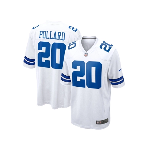 Mens Dallas Cowboys Tony Pollard White Game Player Jersey