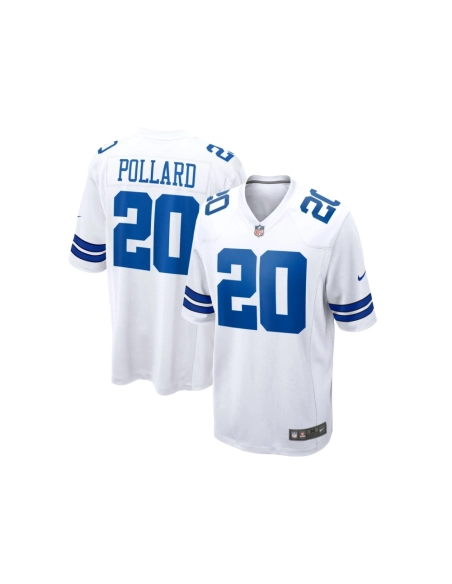 Mens Dallas Cowboys Tony Pollard White Game Player Jersey