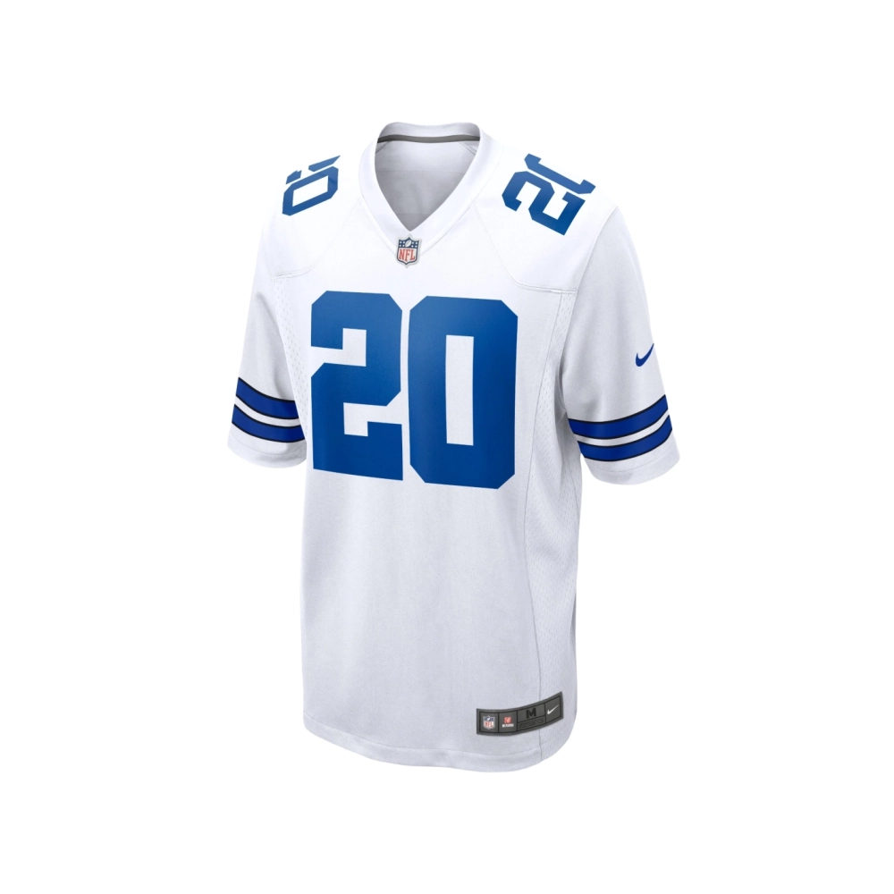 Mens Dallas Cowboys Tony Pollard White Game Player Jersey