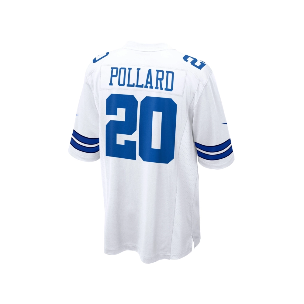 Mens Dallas Cowboys Tony Pollard White Game Player Jersey