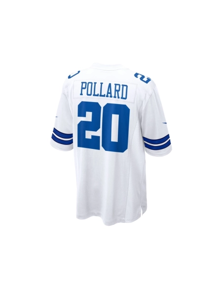 Mens Dallas Cowboys Tony Pollard White Game Player Jersey