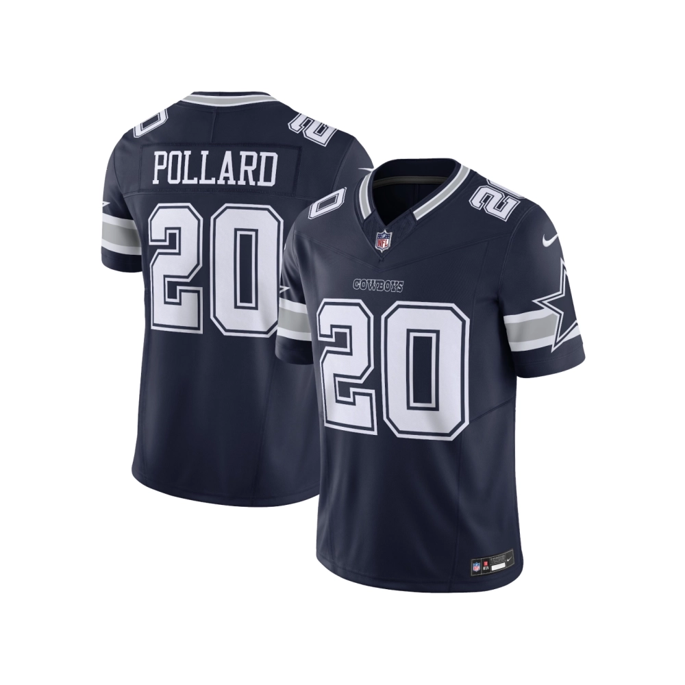 Mens Dallas Cowboys Tony Pollard Navy Vapor F.U.S.E. Limited Jersey