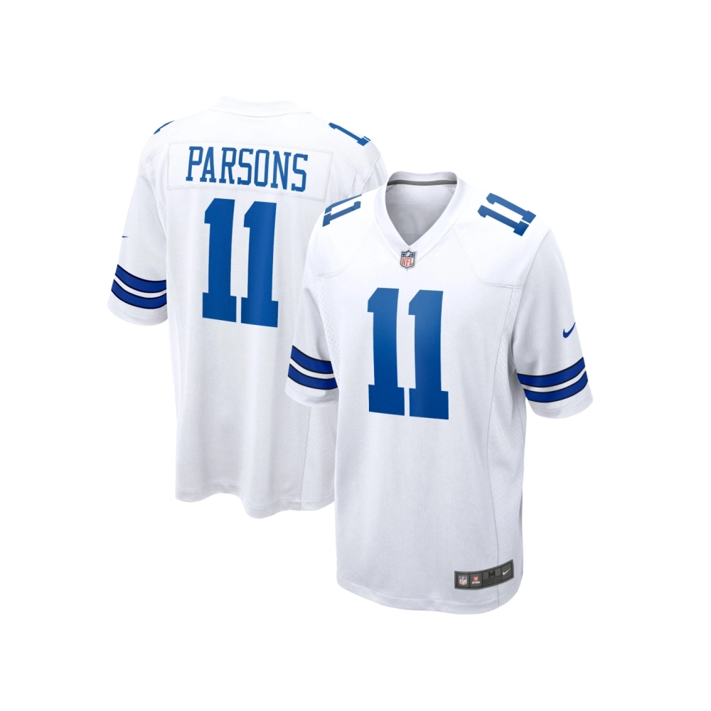 Mens Dallas Cowboys Micah Parsons White Game Player Jersey