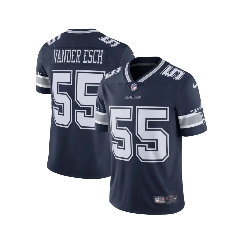 Mens Dallas Cowboys Leighton Vander Esch Navy Vapor Limited Player Jersey