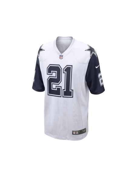 Mens Dallas Cowboys Ezekiel Elliott White Alternate Game Jersey
