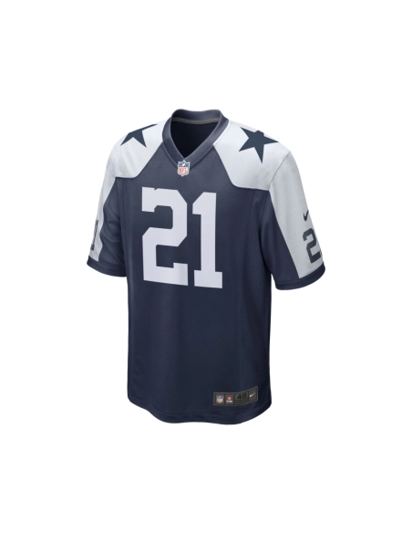 Mens Dallas Cowboys Ezekiel Elliott Navy Alternate Game Team Jersey