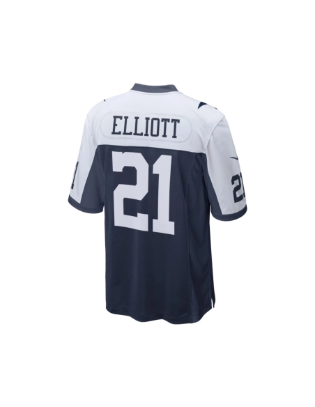 Mens Dallas Cowboys Ezekiel Elliott Navy Alternate Game Team Jersey
