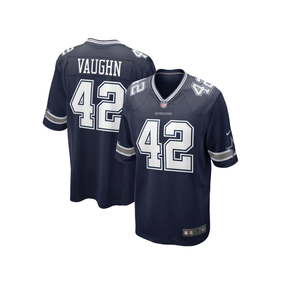 Mens Dallas Cowboys Deuce Vaughn Navy Game Jersey