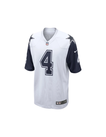 Mens Dallas Cowboys Dak Prescott White Alternate Game Jersey