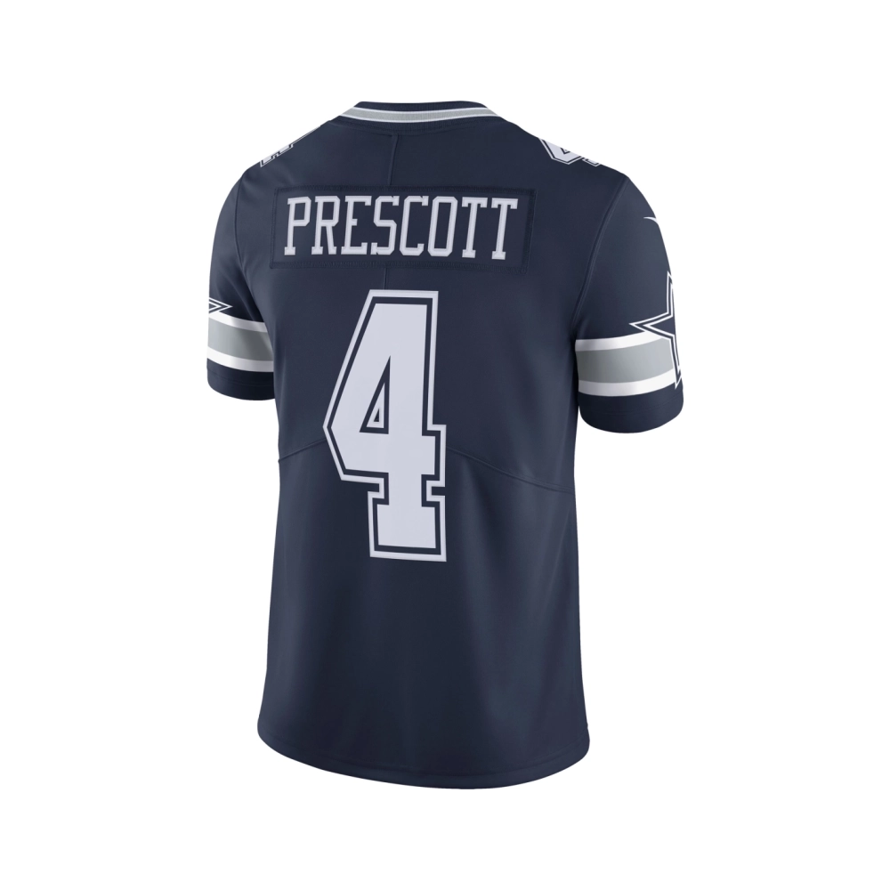 Mens Dallas Cowboys Dak Prescott Navy Vapor Limited Player Jersey