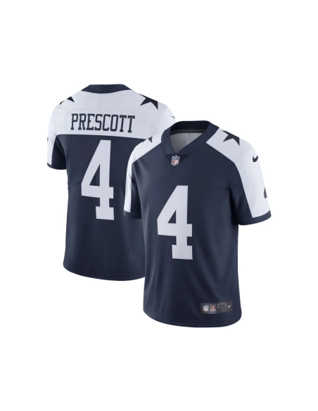 Mens Dallas Cowboys Dak Prescott Navy Alternate Vapor Limited Jersey