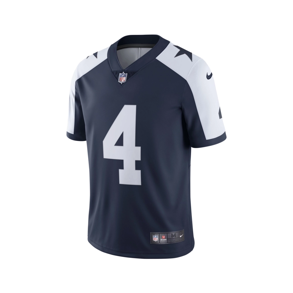 Mens Dallas Cowboys Dak Prescott Navy Alternate Vapor Limited Jersey