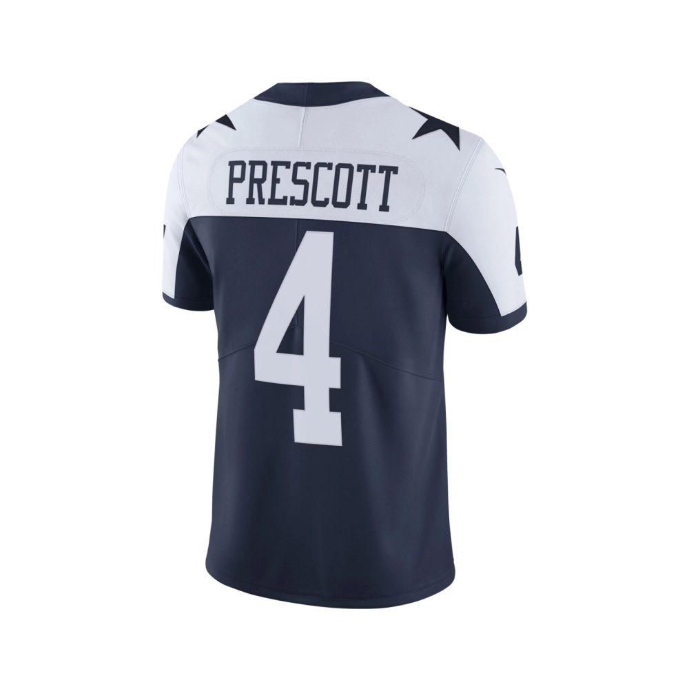 Mens Dallas Cowboys Dak Prescott Navy Alternate Vapor Limited Jersey