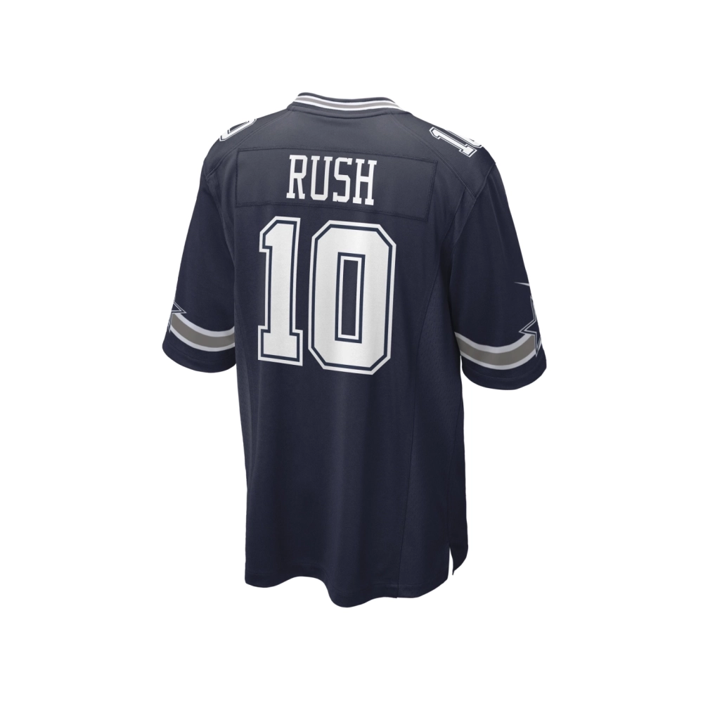 Mens Dallas Cowboys Cooper Rush Navy Game Player Jersey