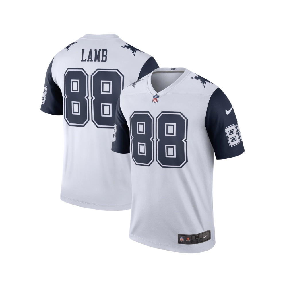 Mens Dallas Cowboys CeeDee Lamb White 2nd Alternate Legend Jersey