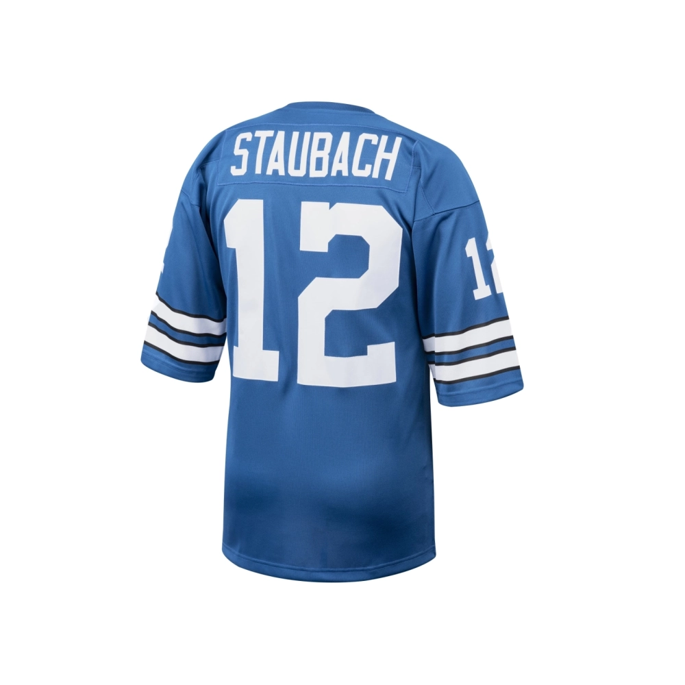 Mens Dallas Cowboys 1971 Roger Staubach Royal Throwback Retired Player Jersey