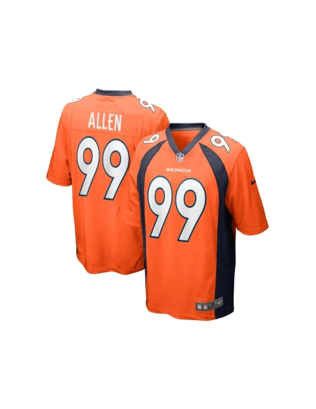 Mens Denver Broncos Zach Allen Orange Game Player Jersey