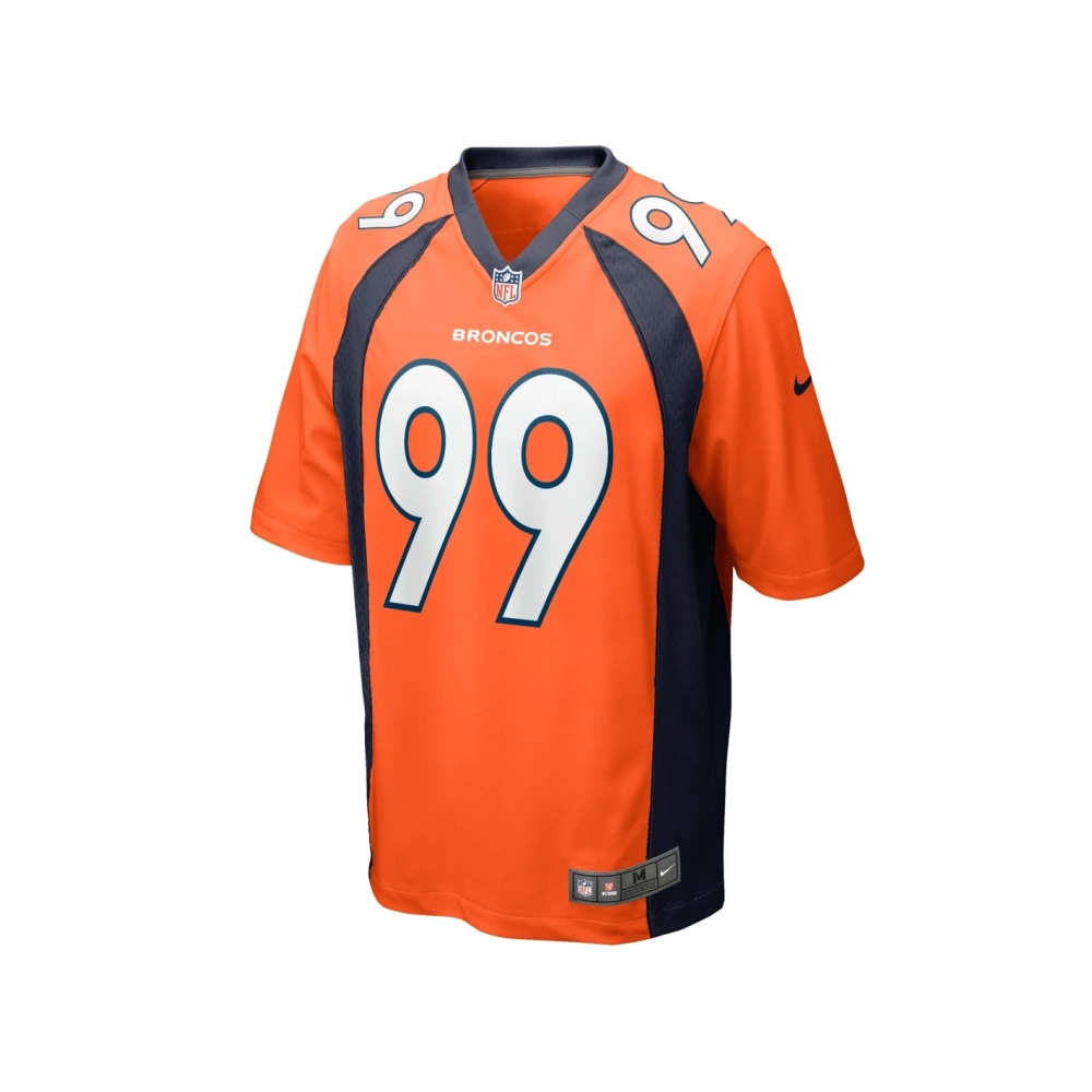 Mens Denver Broncos Zach Allen Orange Game Player Jersey