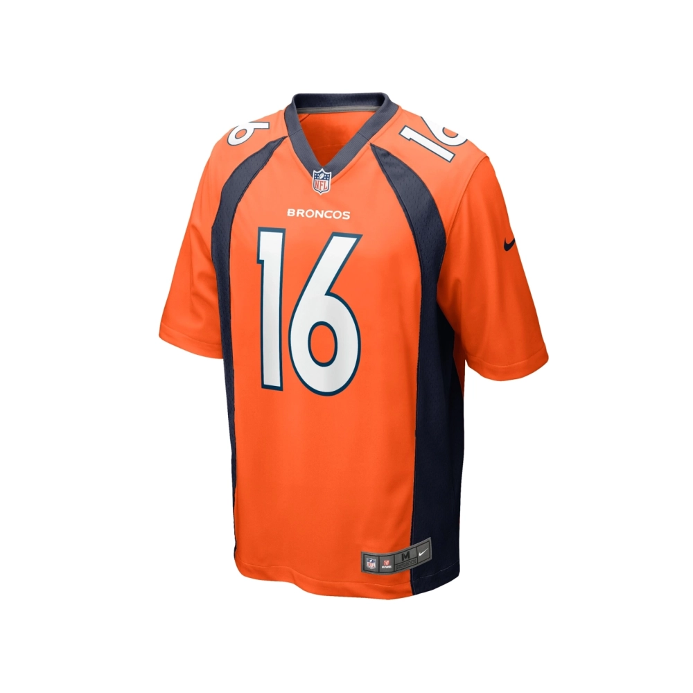 Mens Denver Broncos Wil Lutz Orange Game Jersey