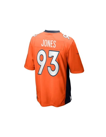 Mens Denver Broncos Troy Jones Orange Game Jersey