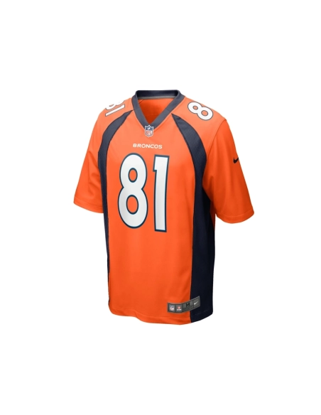 Mens Denver Broncos TreQuan Smith Orange Game Jersey
