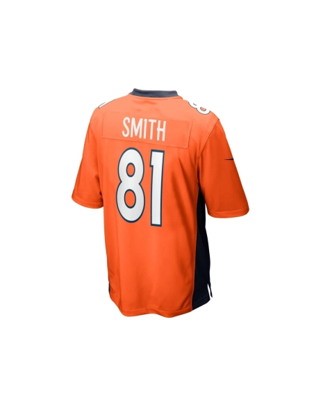 Mens Denver Broncos TreQuan Smith Orange Game Jersey
