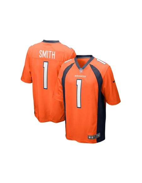 Mens Denver Broncos Tremon Smith Orange Game Jersey