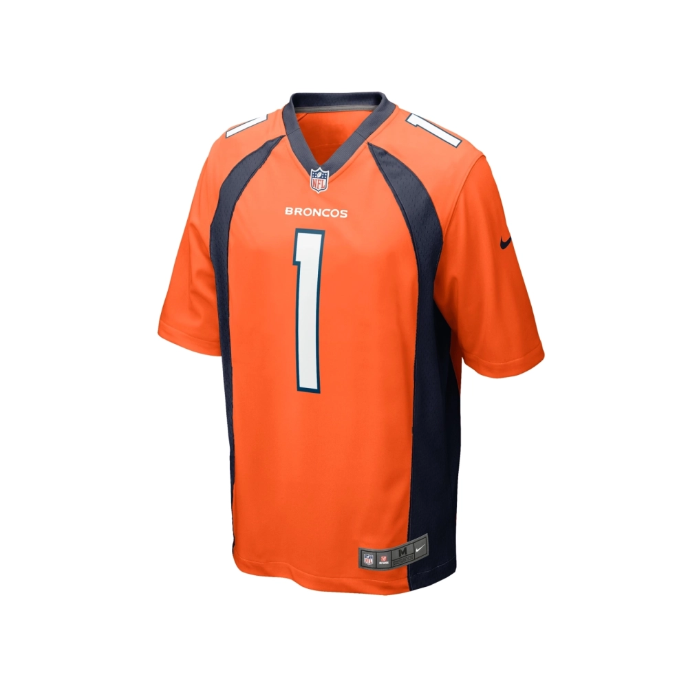 Mens Denver Broncos Tremon Smith Orange Game Jersey