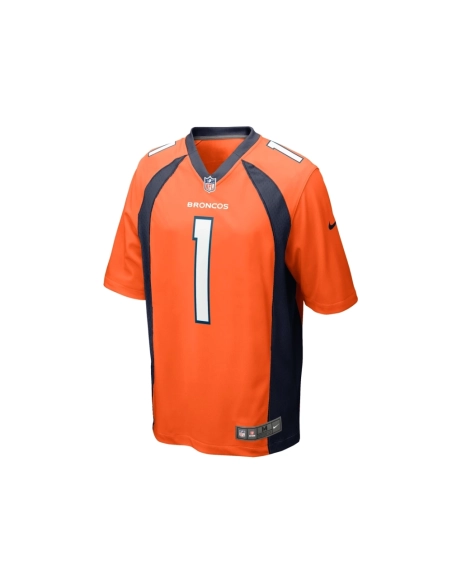 Mens Denver Broncos Tremon Smith Orange Game Jersey