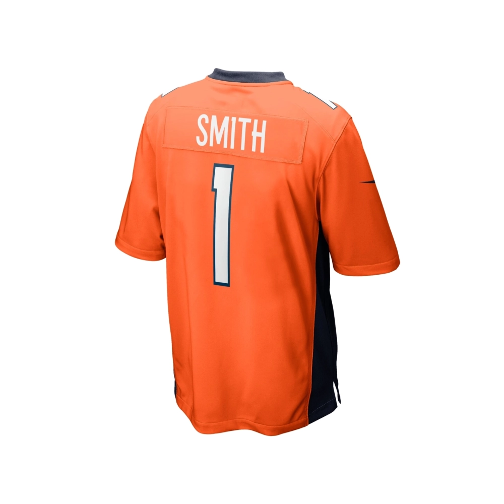 Mens Denver Broncos Tremon Smith Orange Game Jersey