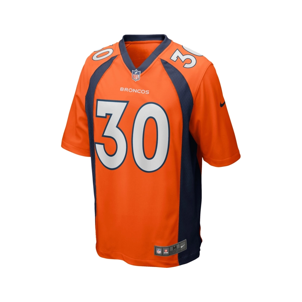 Mens Denver Broncos Terrell Davis Orange Game Retired Player Jersey