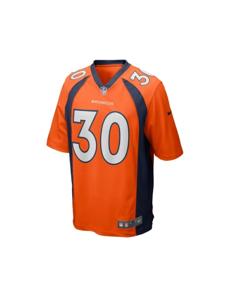 Mens Denver Broncos Terrell Davis Orange Game Retired Player Jersey